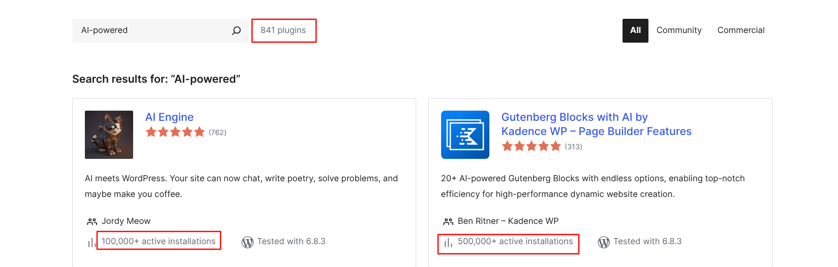 800+ AI-powered plugins 