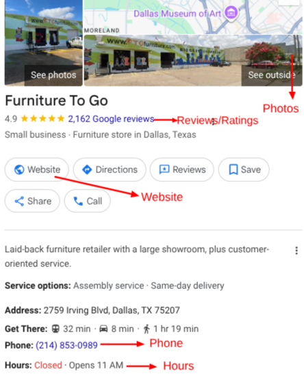 OptimizeYour Google Business Profile (GBP):