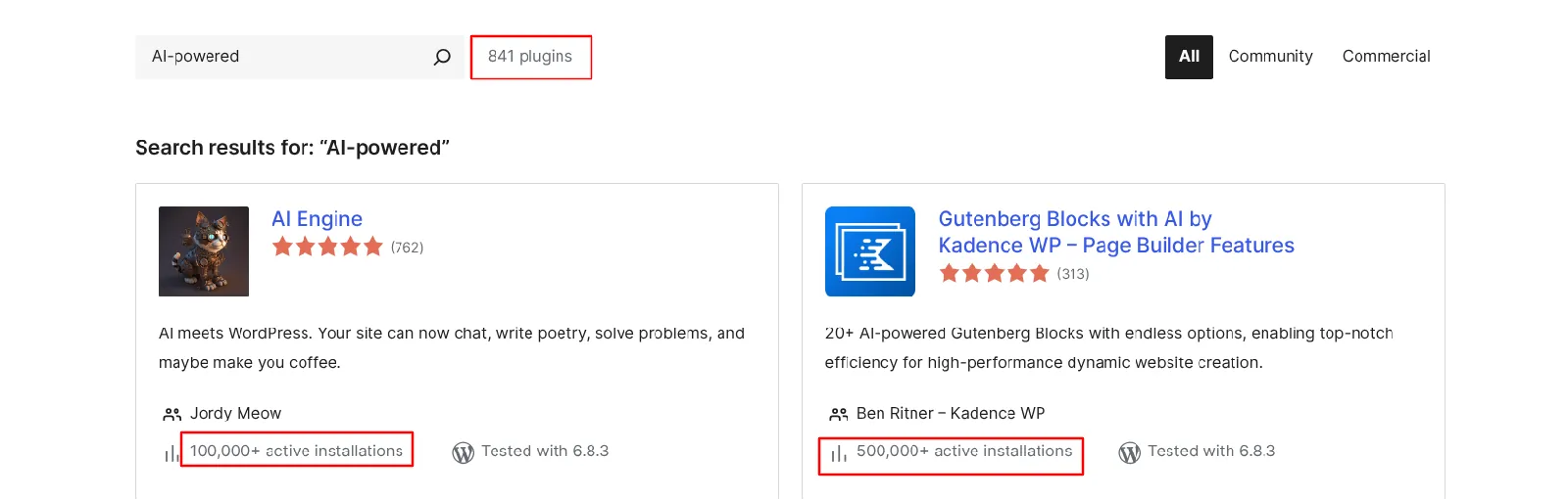 800+ AI-powered plugins 