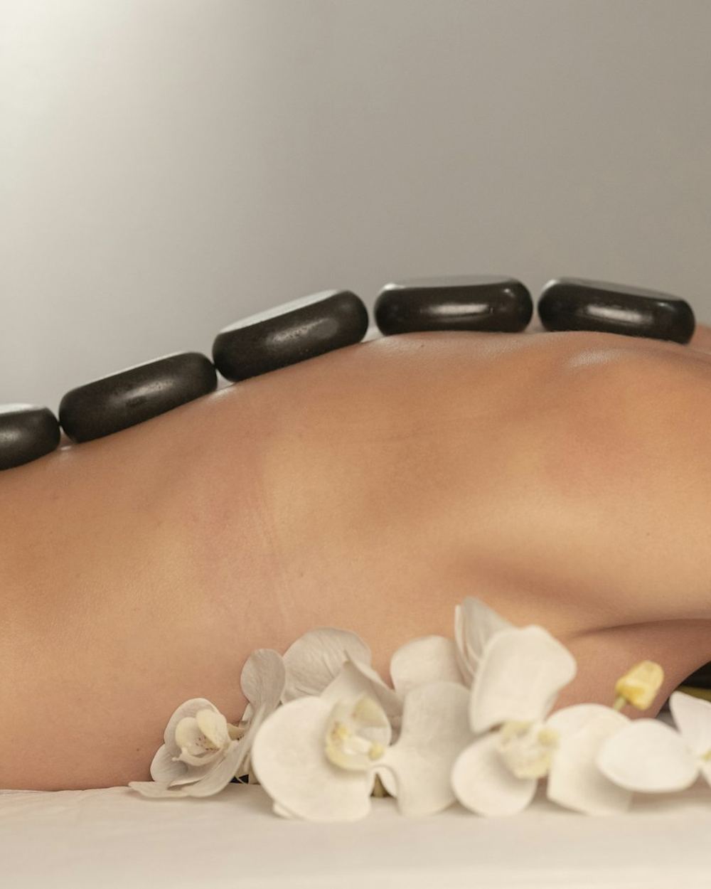 A hot-stone treatment at a spa