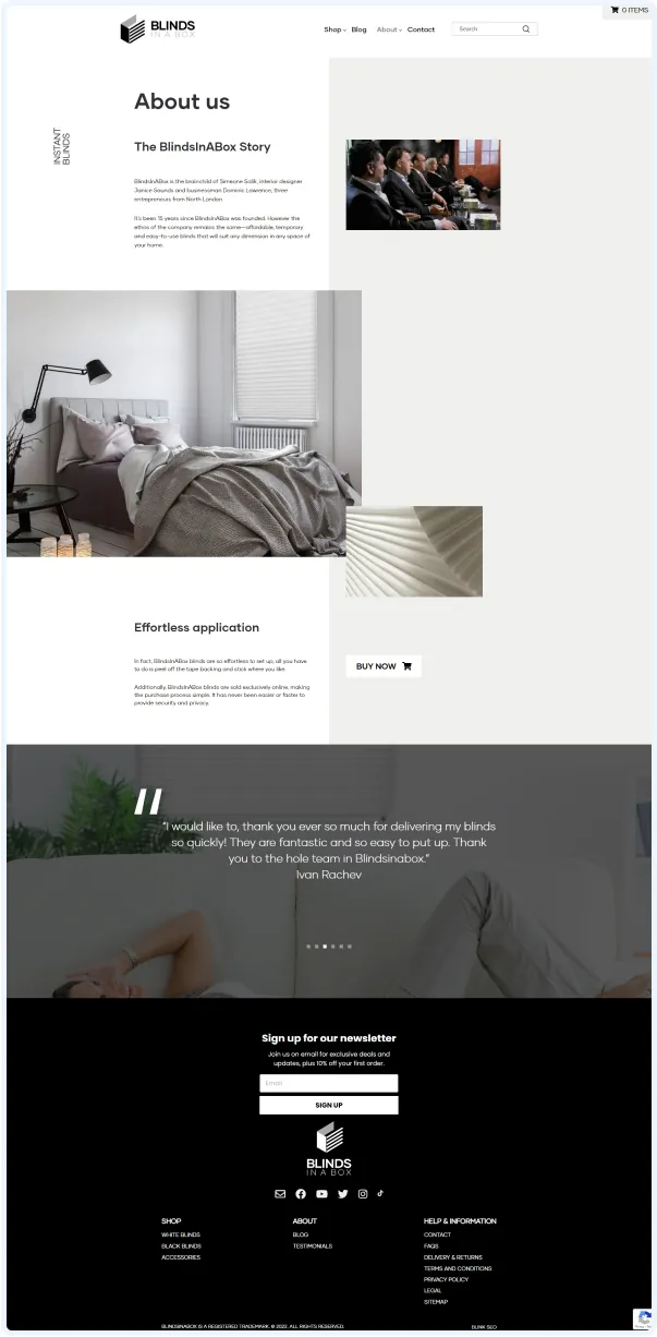 Window Blinds Website: screenshot 6